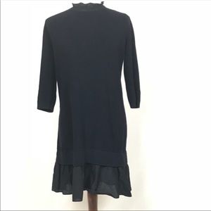 COS Navy Blue sweater flounce dress